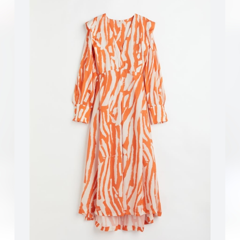 H&M lyocell kaftan dress size L